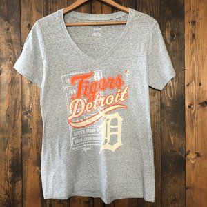 Detroit Tigers Baseball V-neck Tee